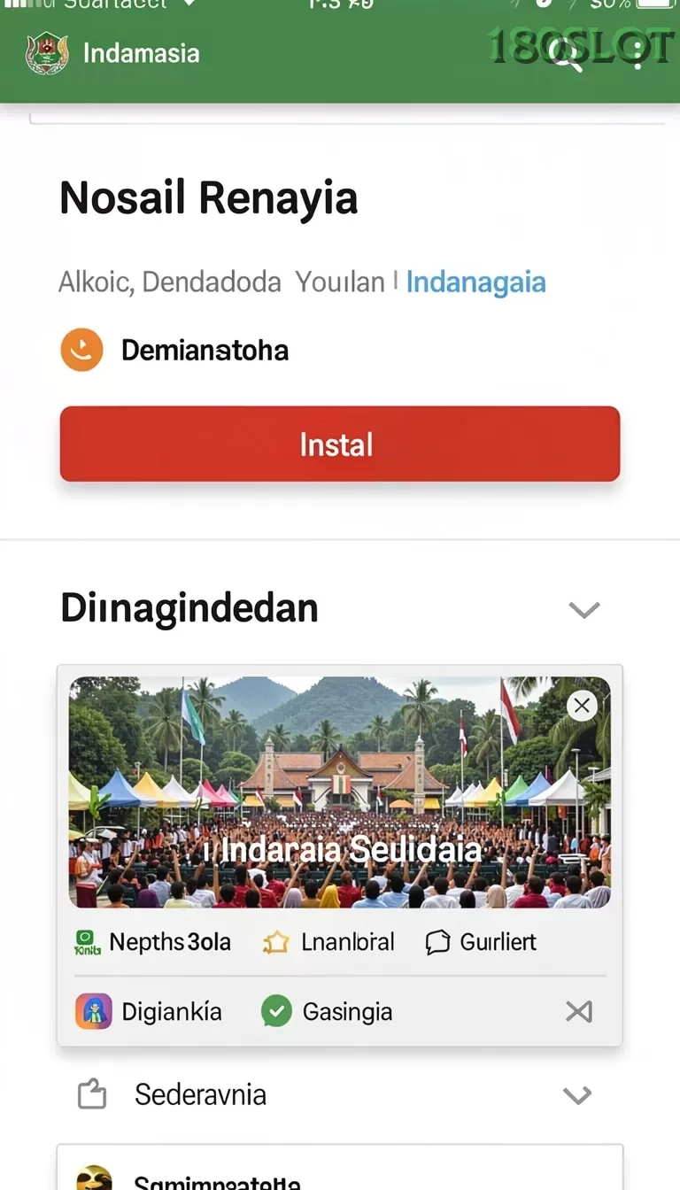 Cuplikan layar KERISTOTO77 — menu navigasi